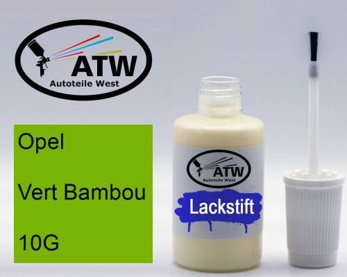 Opel, Vert Bambou, 10G: 20ml Lackstift, von ATW Autoteile West.